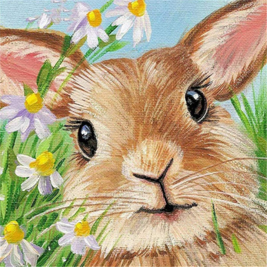 Luxury AB Velvet Diamond Painting Kit -  Rabbit