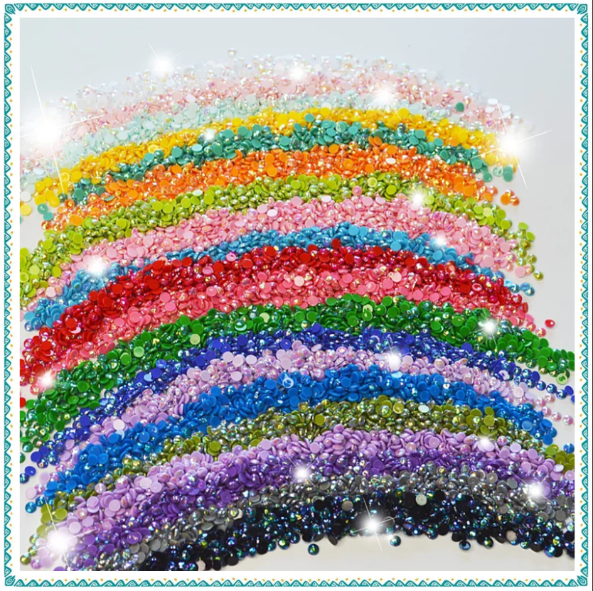 Luxury AB Velvet Diamond Painting Kit -  Girl surrounded by rainbow