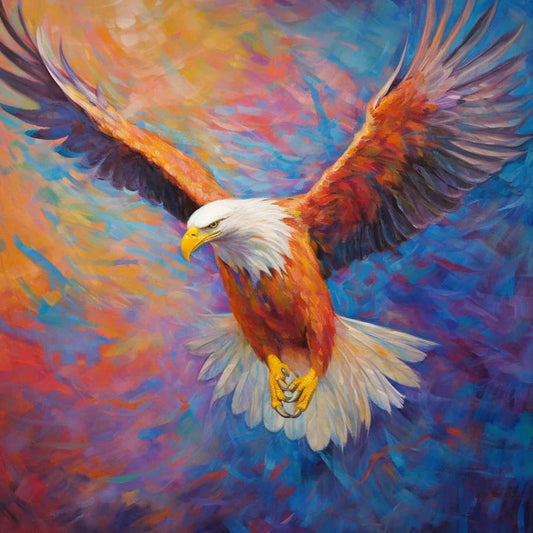 Luxury AB Velvet Diamond Painting Kit -  Eagle