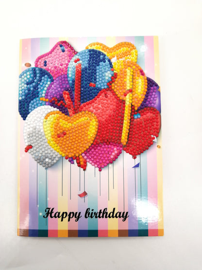 5D DIY Diamond Painting Greeting Card Special Shaped Birthday Xmas Gift