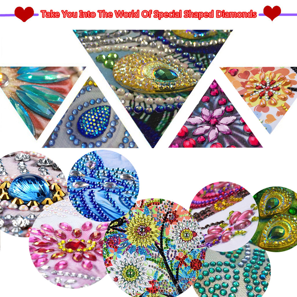 8 pcs set DIY Special Shaped Diamond Painting Coaster | goblin coaster