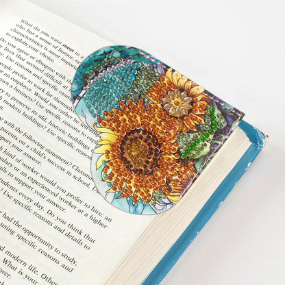 4pcs-DIY Diamond Painted Wrap Corner Bookmark