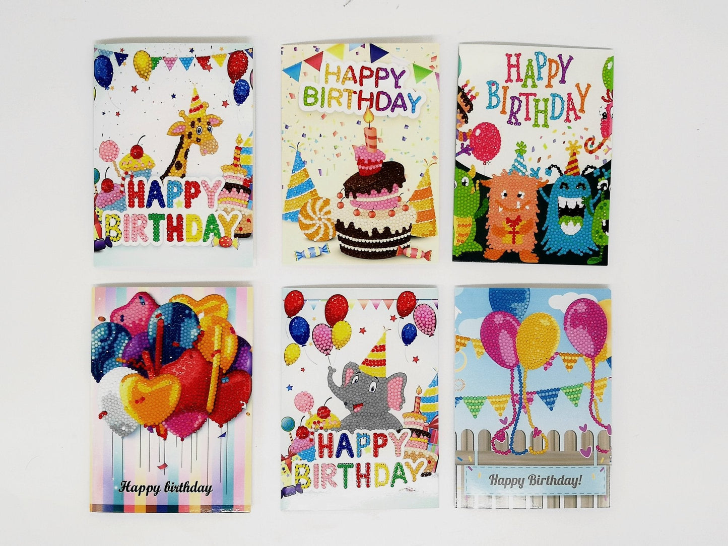 5D DIY Diamond Painting Greeting Card Special Shaped Birthday Xmas Gift