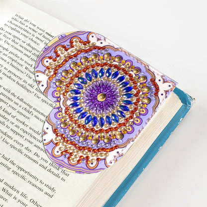 6pcs-DIY Diamond Painted Wrap Corner Bookmark