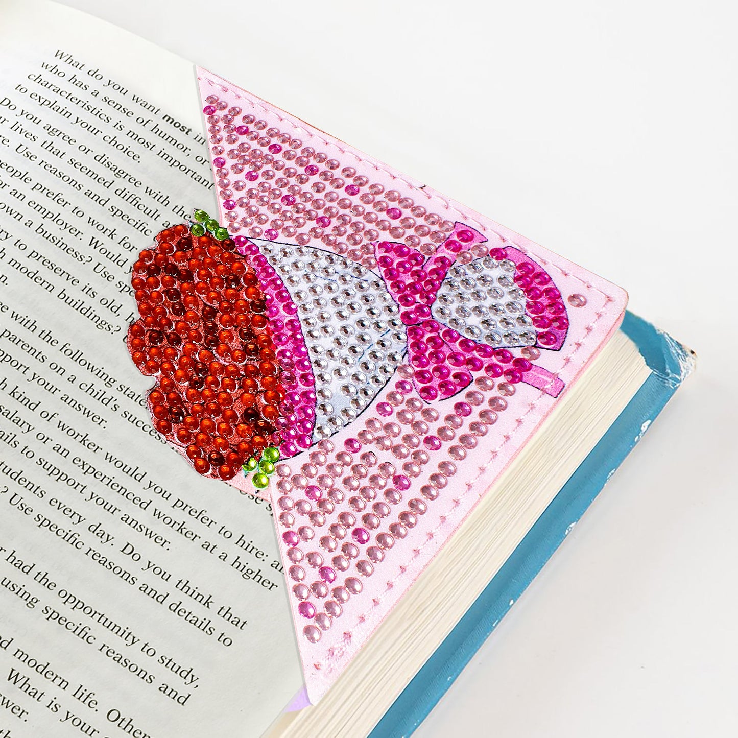 4pcs-DIY Diamond Painted Wrap Corner Bookmark