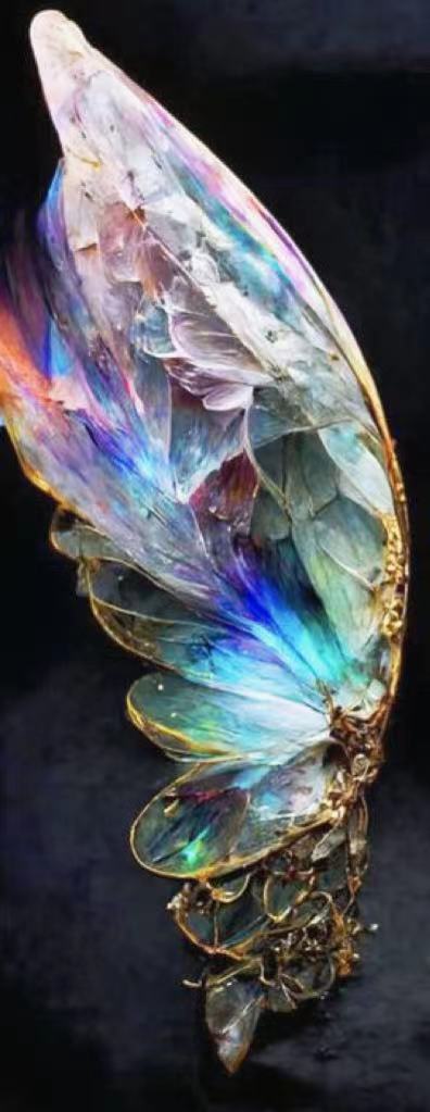 Luxury AB Velvet Diamond Painting Kit -  A pair of wings