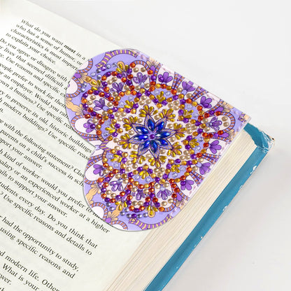 6pcs-DIY Diamond Painted Wrap Corner Bookmark