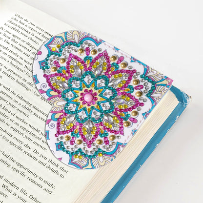 6pcs-DIY Diamond Painted Wrap Corner Bookmark