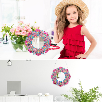 DIY diamante pintura Mandala espejo