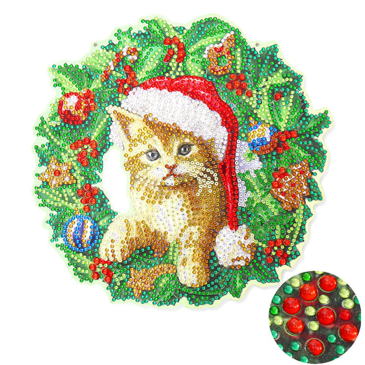 DIAMOND PAINTING HANGER | CHRISTMAS CAT