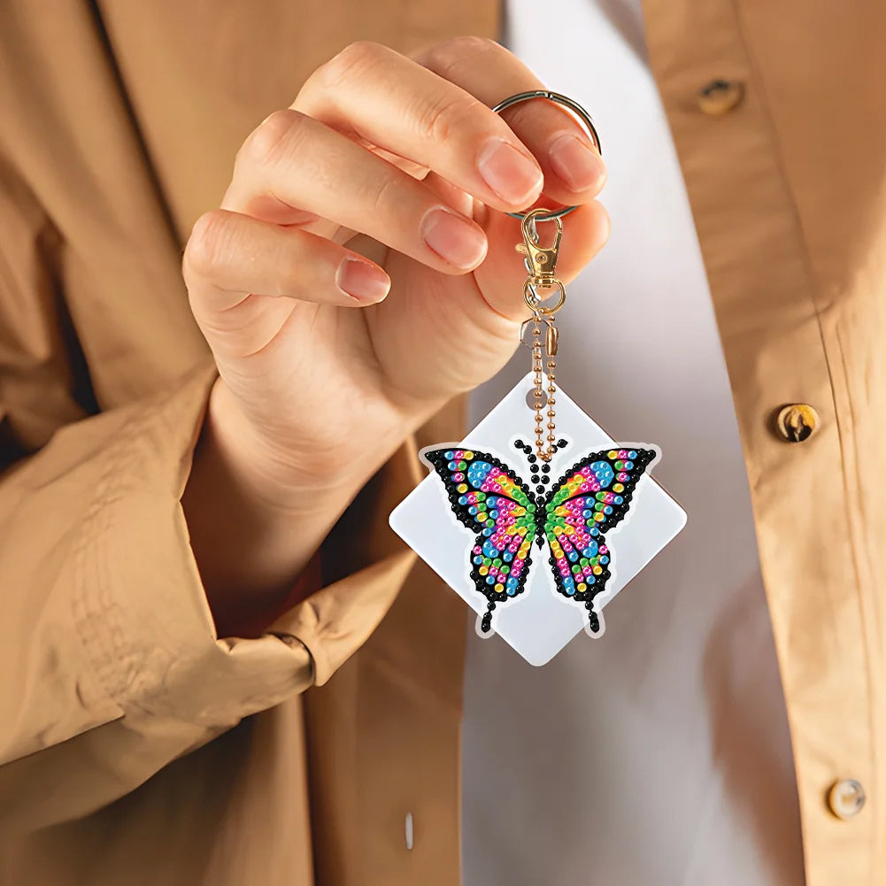 DIY Diamond Painting Keychain - Butterfly – Hibah-Diamond painting