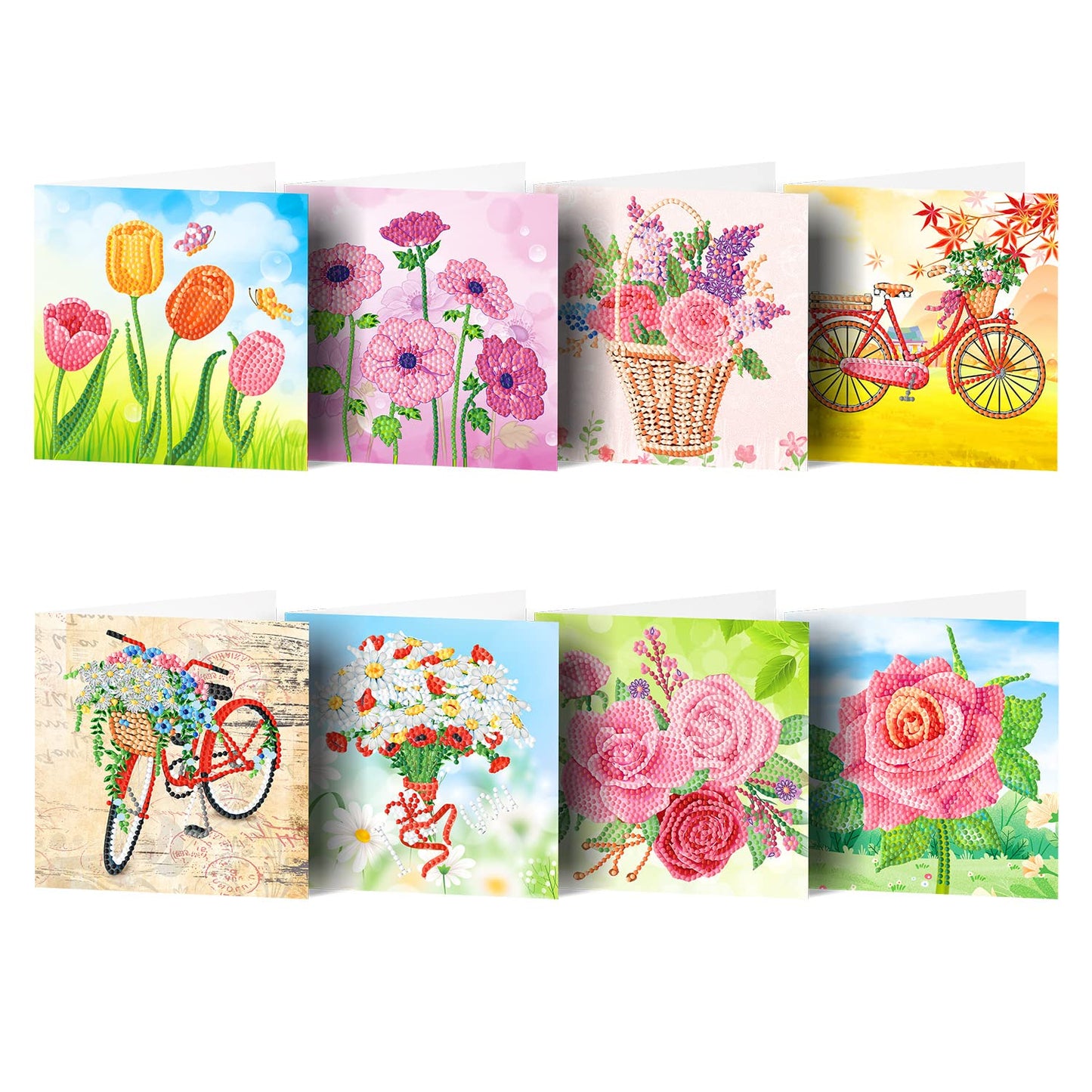 DIY Diamond Painting Greeting Card Special Shaped | flower