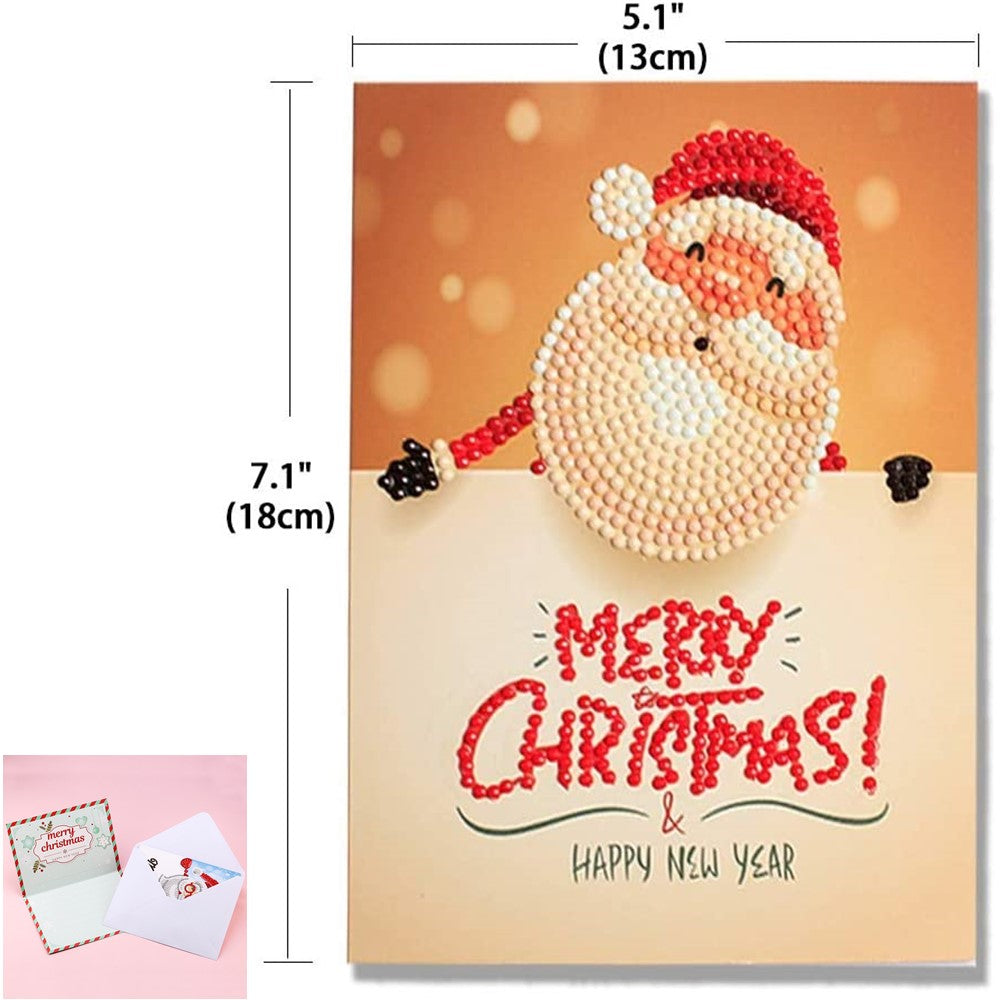 5D DIY Diamond Painting Greeting Card Special Shaped Birthday Xmas Gift