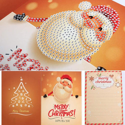 5D DIY Diamond Painting Greeting Card Special Shaped Birthday Xmas Gift