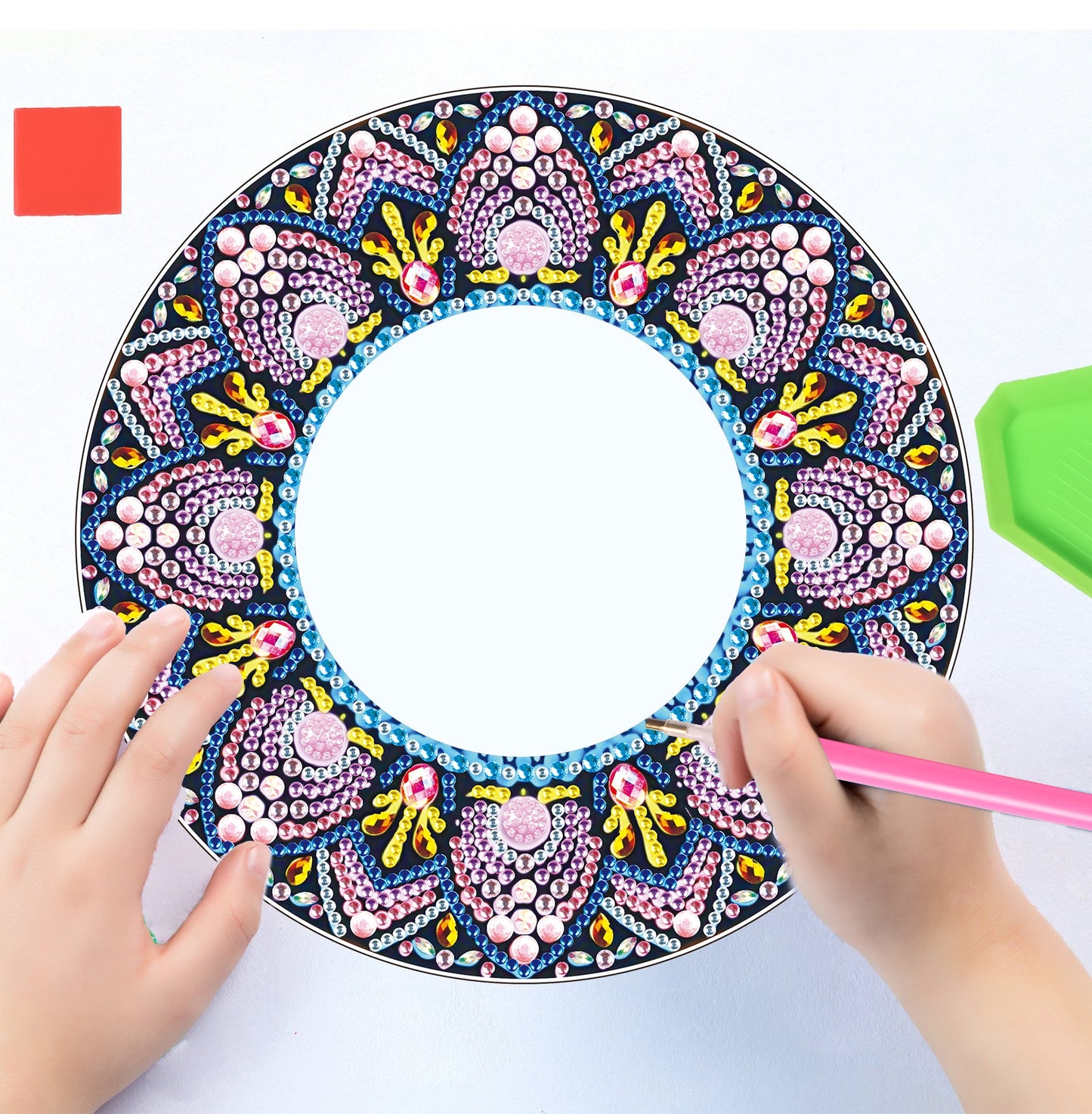 DIY diamond painting Mandala Mirror