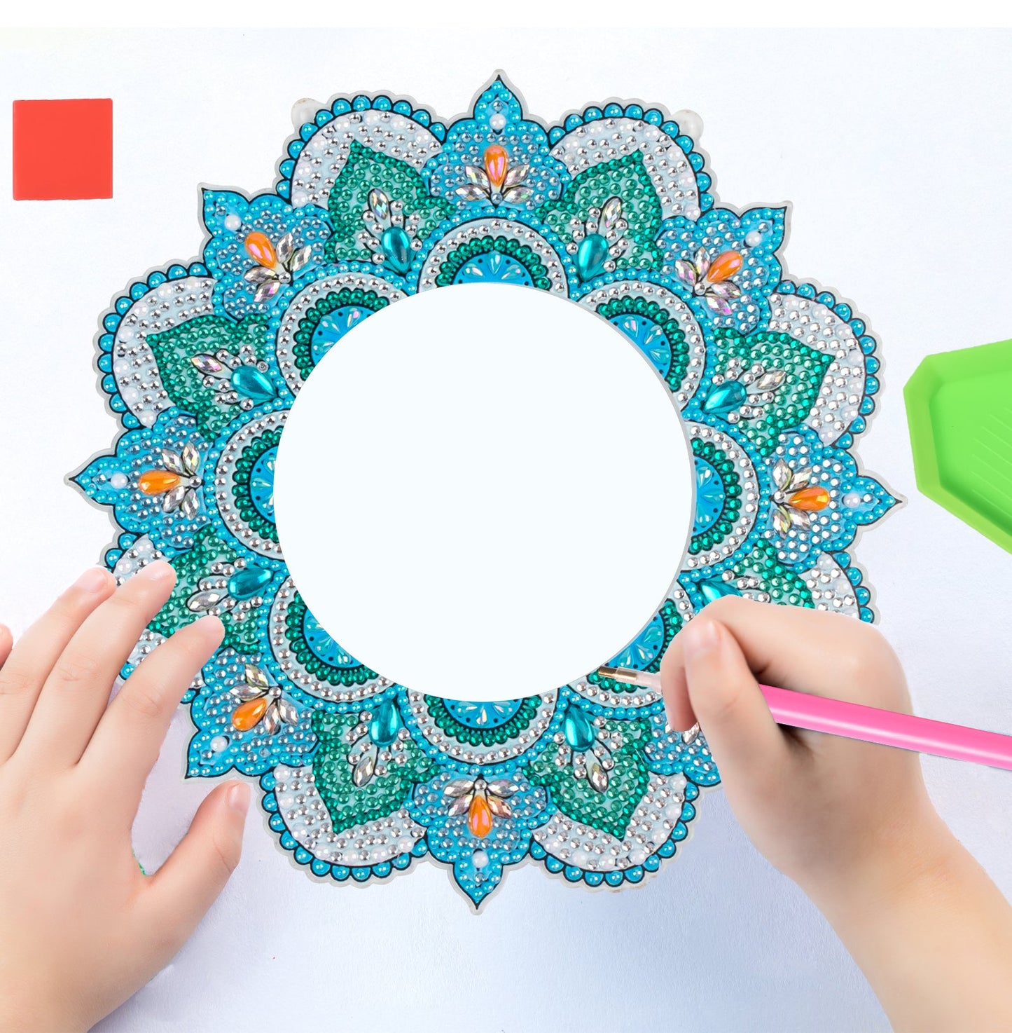 DIY diamond painting Mandala Mirror