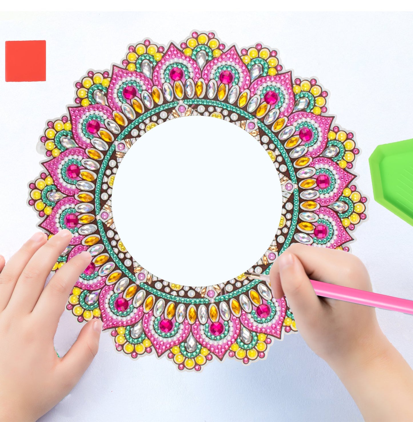 DIY Diamantmalerei Mandala-Spiegel