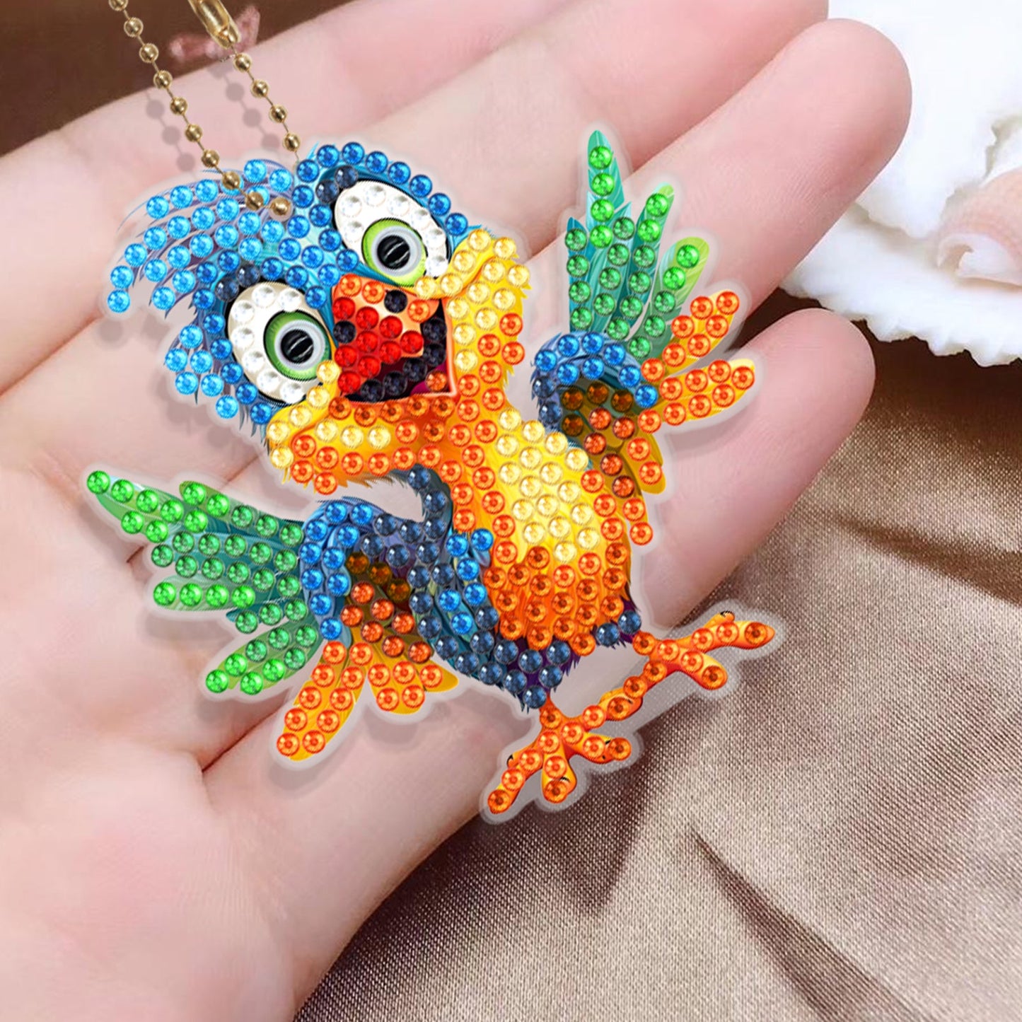 6pcs DIY Diamond Painting Keychains  |  Small animals （Single Side）