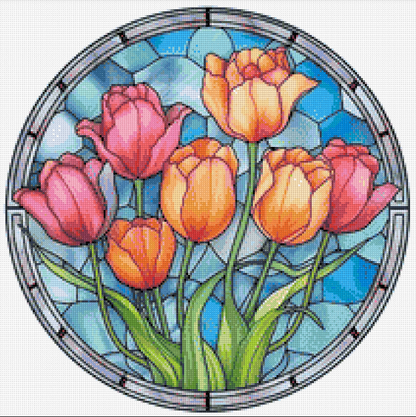 Luxury AB Velvet Diamond Painting Kit -  Tulip