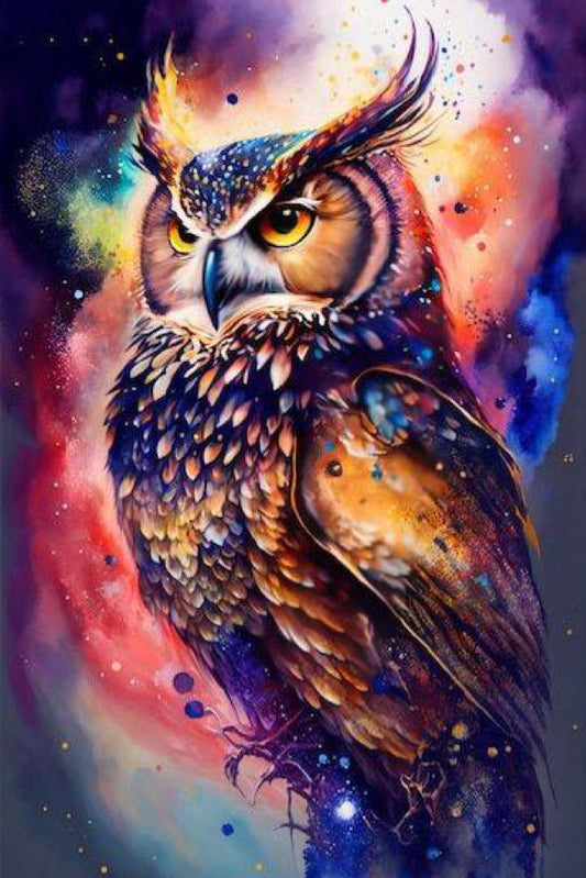 Luxury AB Velvet Diamond Painting Kit - OWL